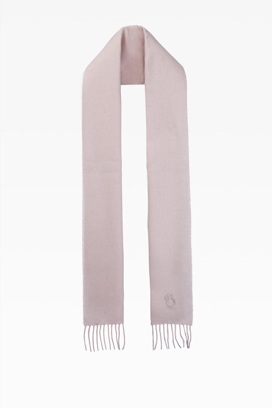 Blake Plain Light Pink Lambswool Scarf: Premium Winter Essential