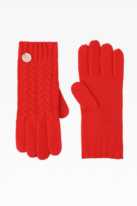 Georgie Cable Rib Gloves - Dunedin Cashmere