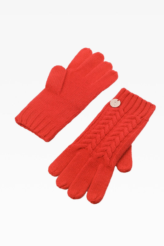 Georgie Cable Rib Gloves - Dunedin Cashmere