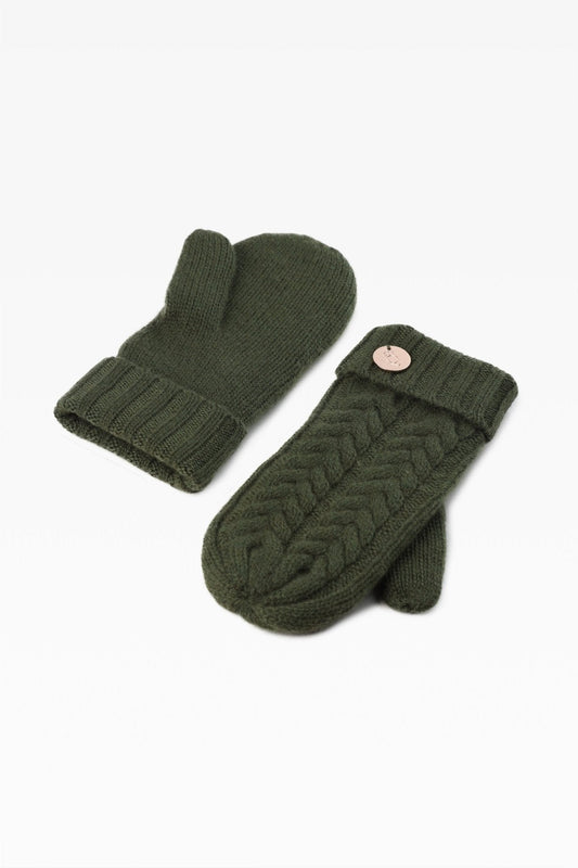 Georgie Cable Rib Mittens