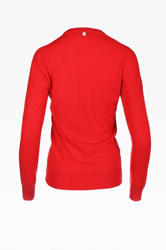 Millie Ladies Cashmere Crew Neck Jumper in Crimson Red