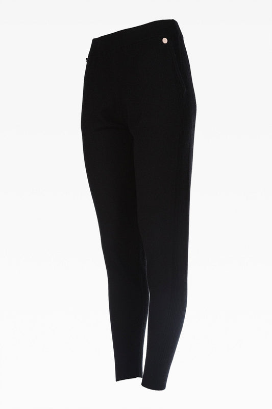 Myla Black Ladies Joggers: Luxury Cashmere & Wool Blend Loungewear