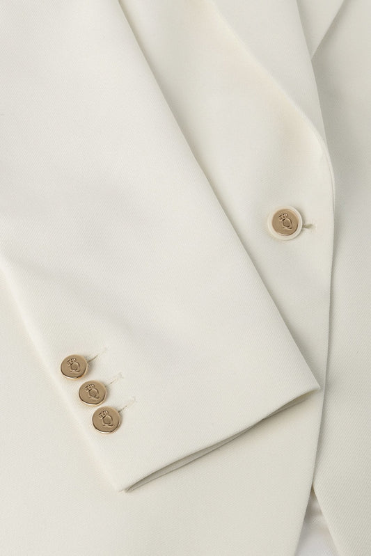 Sam Cream Single Breasted Jacket: Tailored Elegance Essential for Modern Women